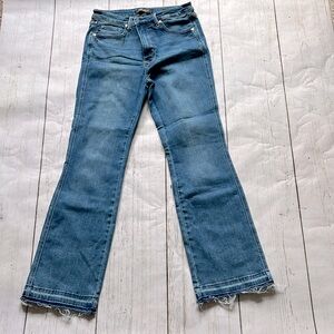 Judy Blue Slim Bootcut size 30 with frayed bottom